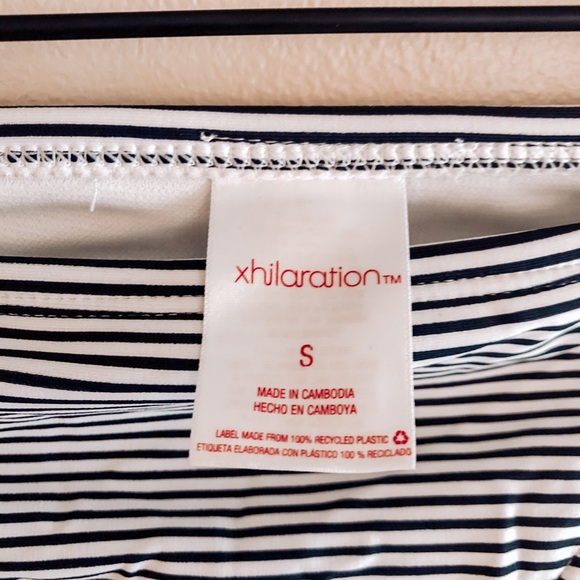 Xhilaration Navy Striped Push Up Bikini - Picture 11 of 12